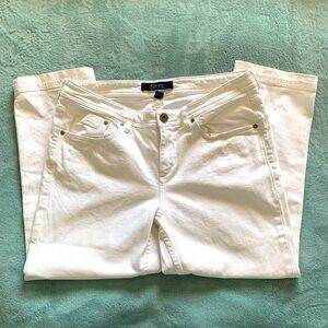Tommy Bahama White Twill Cropped Jeans